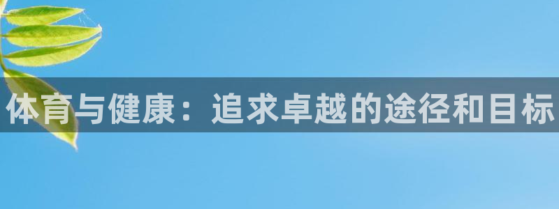 凯发官方正版app集团logo：体育与健康：追求卓越