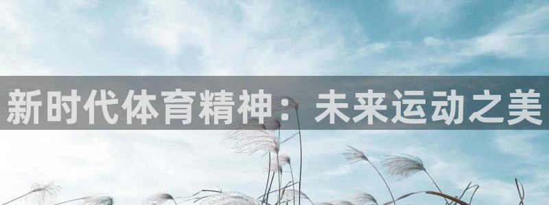 凯发官方正版app娱乐平台：新时代体育精神：未来运动之美